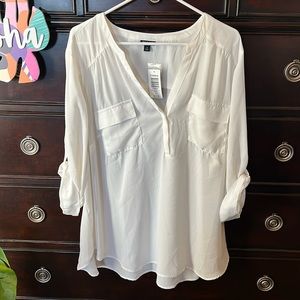 NWT Torrid White Blouse